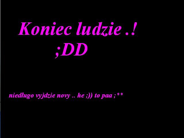 KONIEC