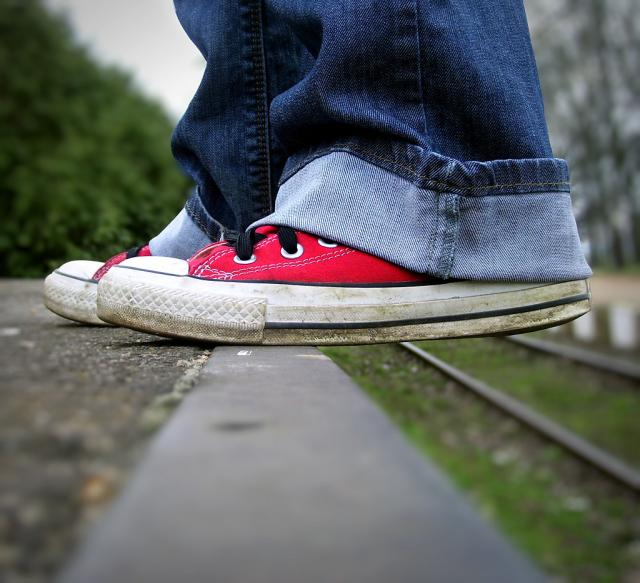 on the edge..