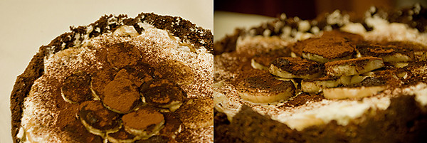 Tarta czekoladowa z bananami 