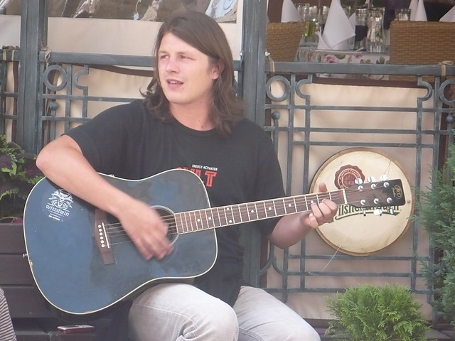 Boy and his guitar