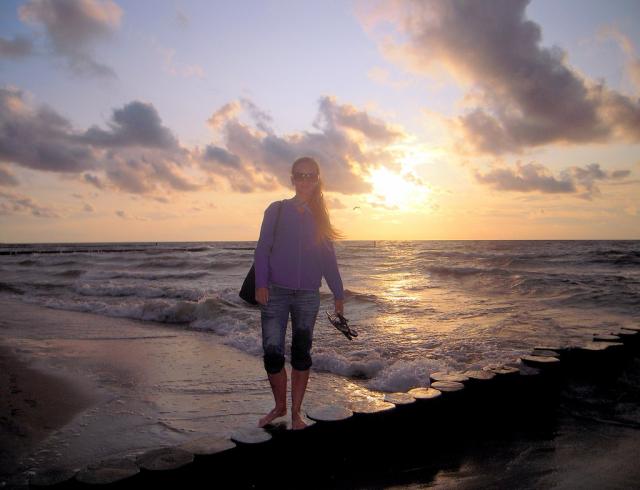 Sunset.