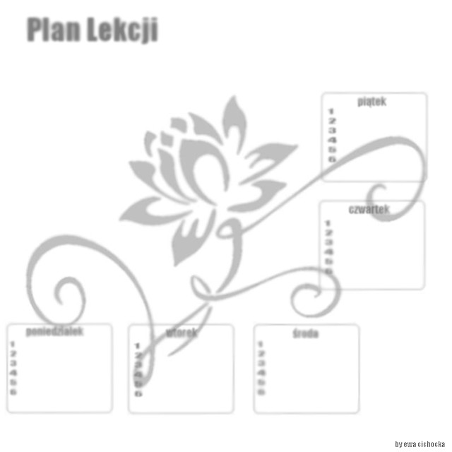 plan lekcji