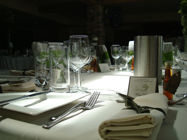 some setup for wedding-farmhouse