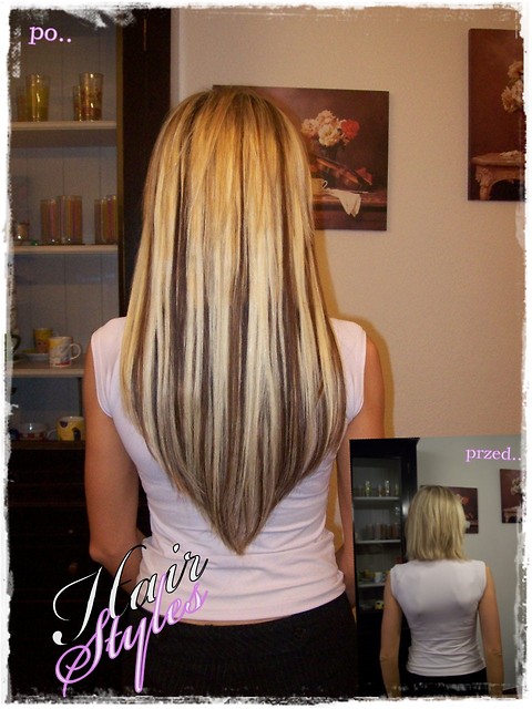 Pasemka 50 cm blond + czek. braz