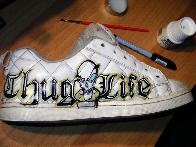 Thug life shoes...