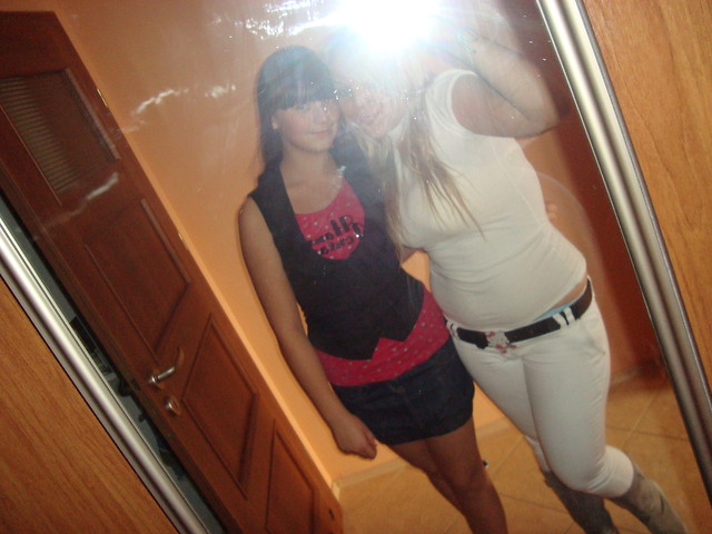 With my sister 