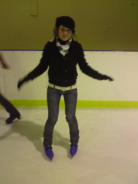na lyzwach...hehe;D