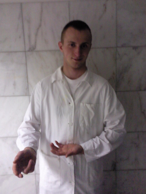 men in white