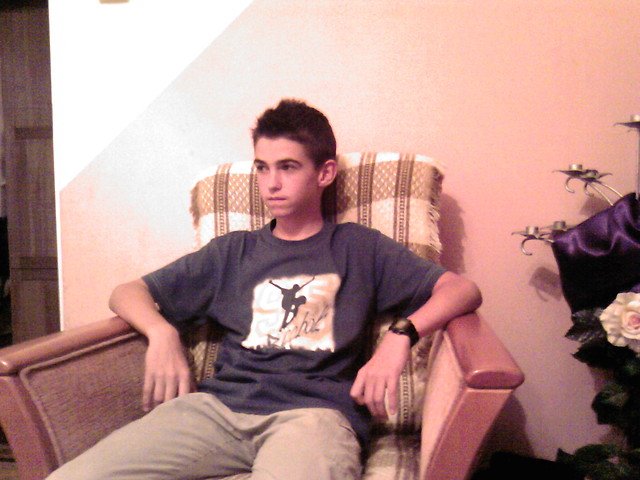 Wpatrzony w telewizor ;D