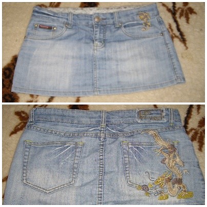 JEANSOWA MINI Z EFEKTEM!