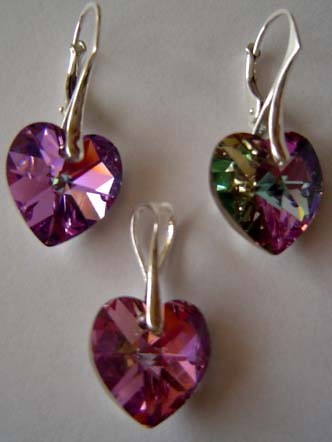 SWAROVSKI~CRYSTAL 14 mm~SREBRO 
