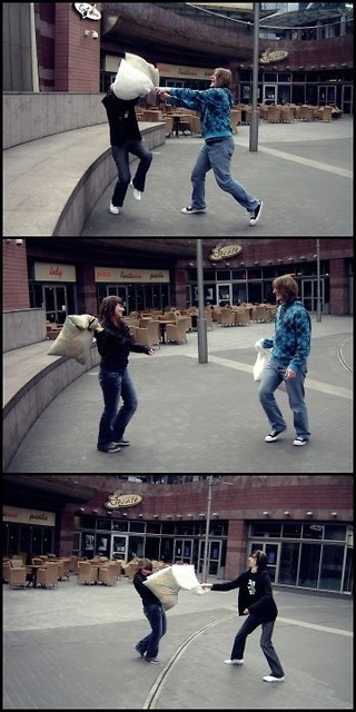 pillow fight!
