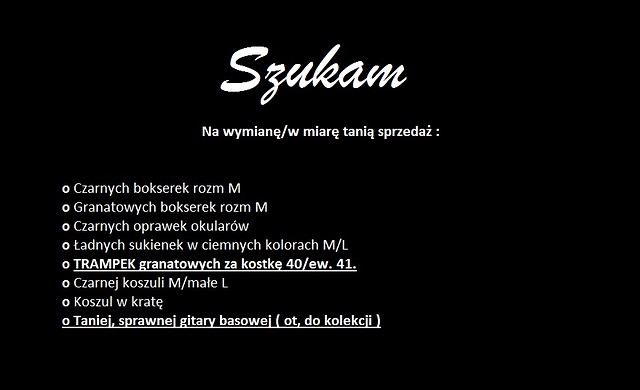 Wpis seconddhand