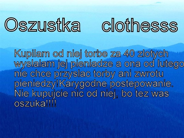 Oszustka clothesss!!!!!!!!!!!!!!
