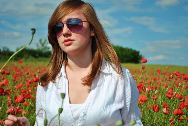 in the red fields.