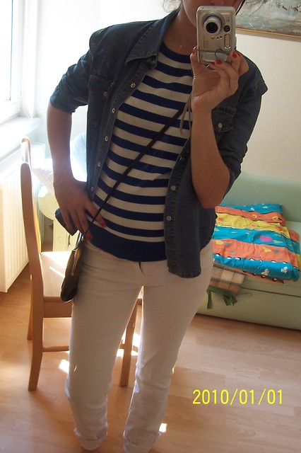 kurteczka jeans i rurki