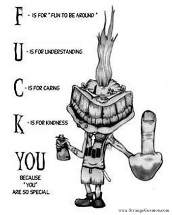 So maby You fuck off?