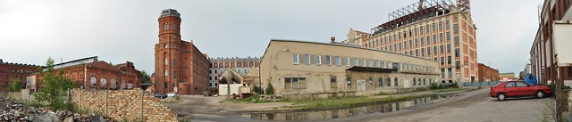 Zakady lniarskie panorama