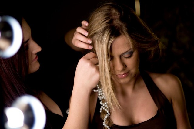 backstage ;)