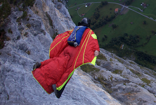 Wingsuit Base Jump