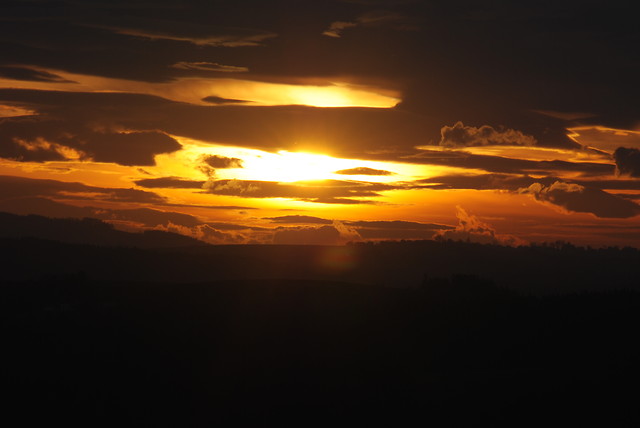 Zachd soca nad Bobow,Beskid 