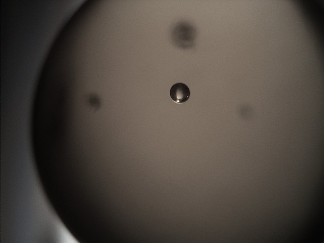 bubble of the Air in the glass