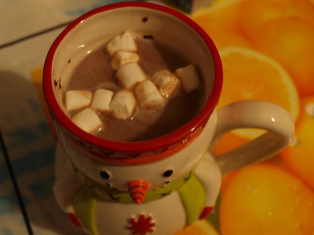 hot chocolate with marshmallows