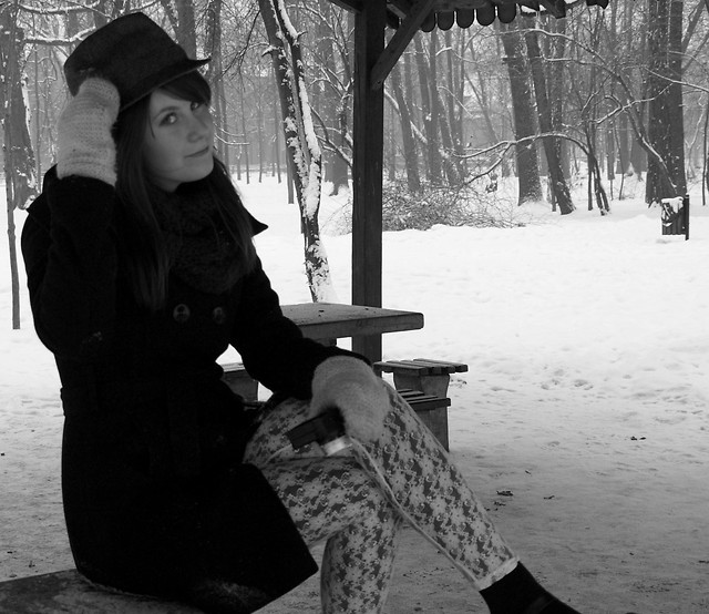 black and white.