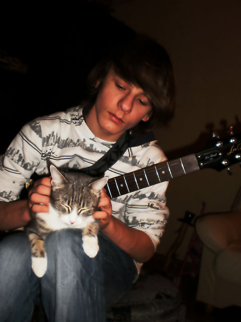 Z kotem ^^ Mefisem ;p