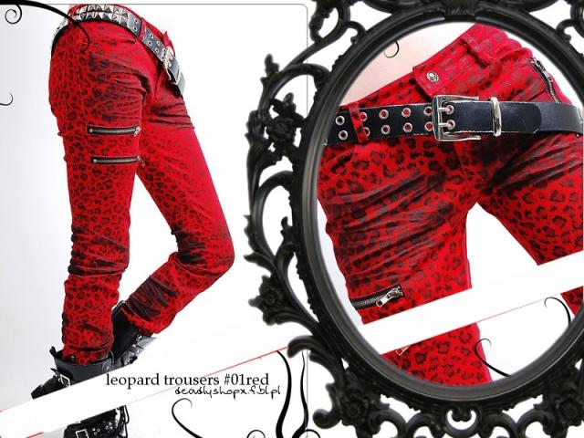 leopard trousers #01red