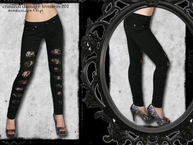 criminal damage trousers #01