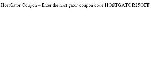 hostgator vps coupons 25 off