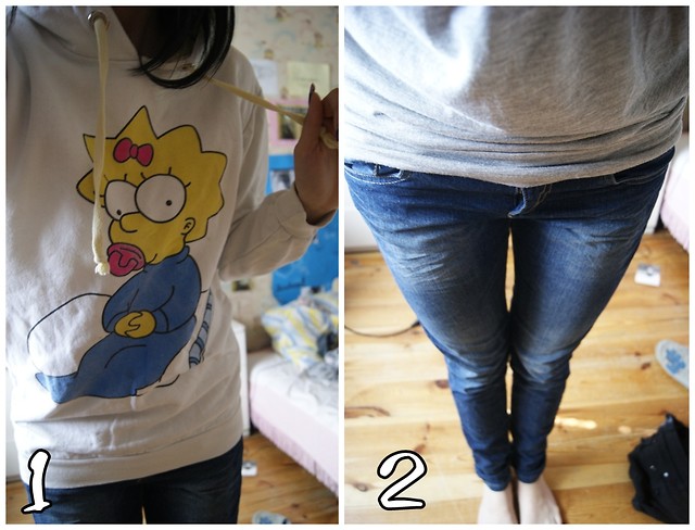 Bluza Simpson, dzinsy. NOWE !