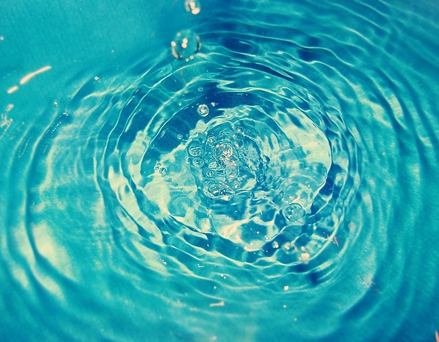 magic blue water.