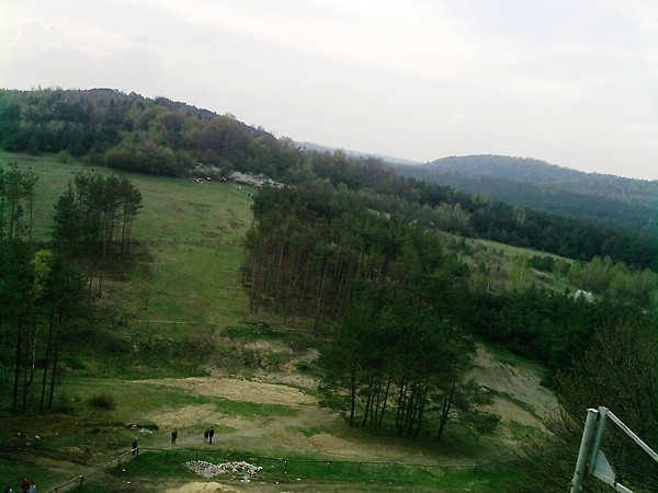 Krajobraz z zamku Bobolice.