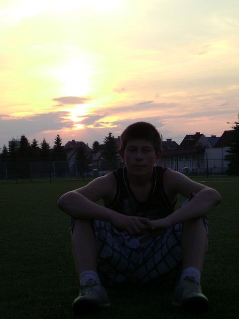 Na stadionie ;D