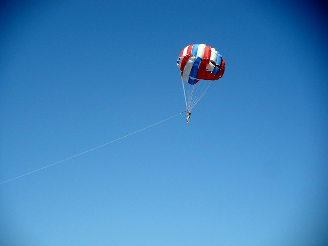 Parasailing.