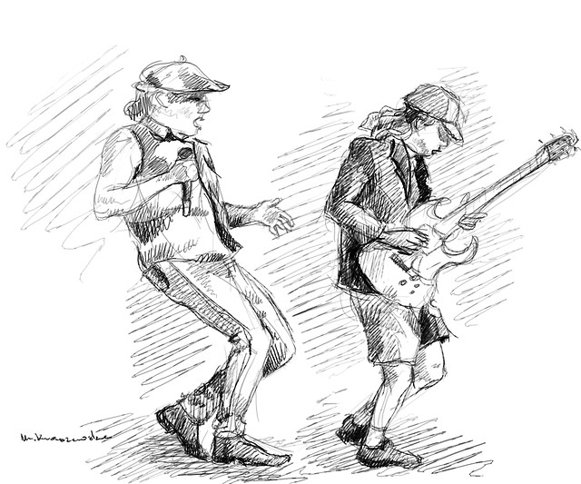 angus young, brian johnson