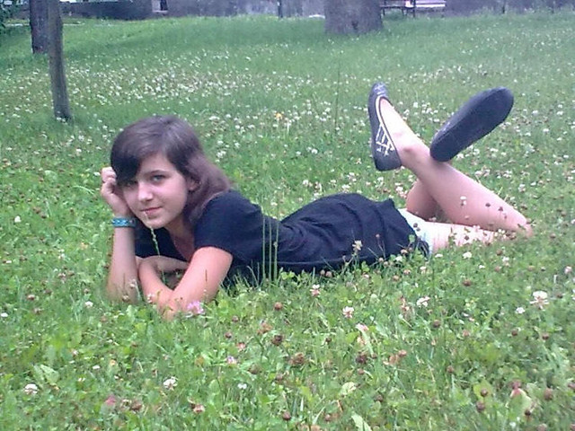 ; )