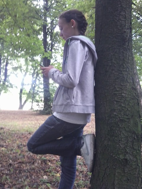 W parku . 