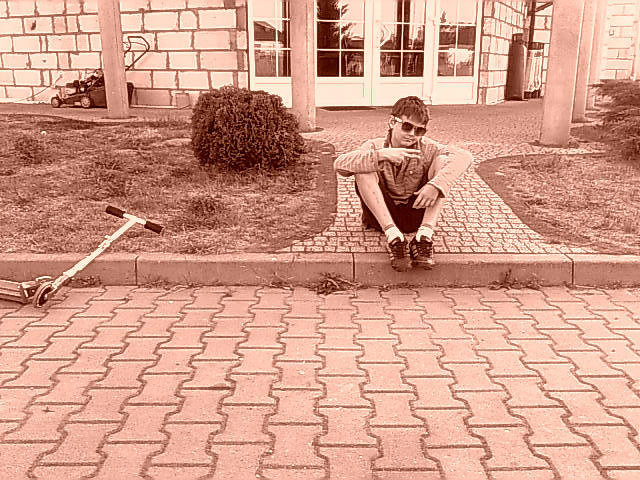 Przed domem :)