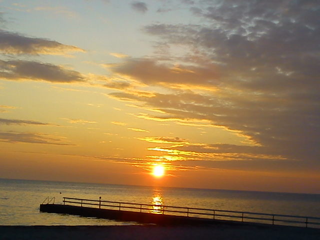 sunset in Helsingborg