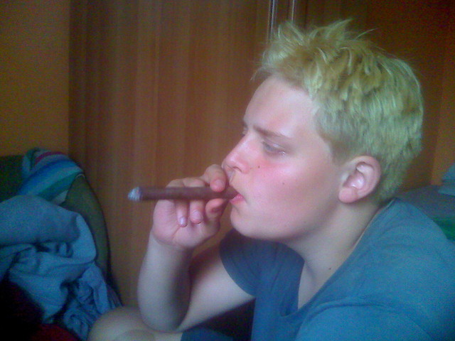 U Adzia z cygarkiem;D
