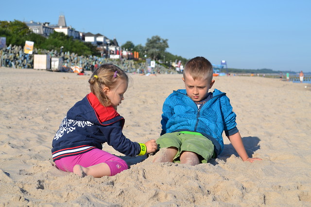 On the beach
