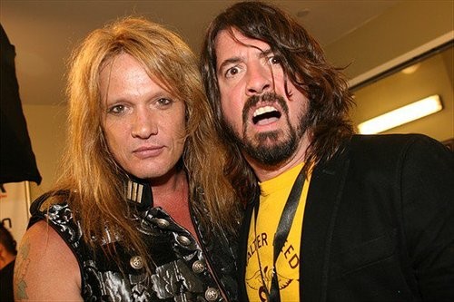 sebastian bach & dave grohl