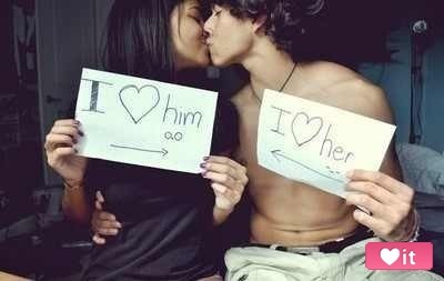 I ♥ him/her 