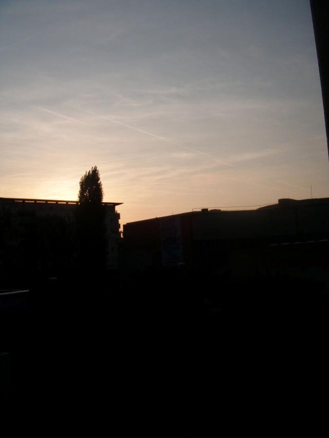 Le widok z hotelu w Reims.