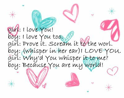 Because You are my world! :*