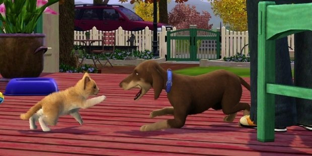 the sims 3 PETS world