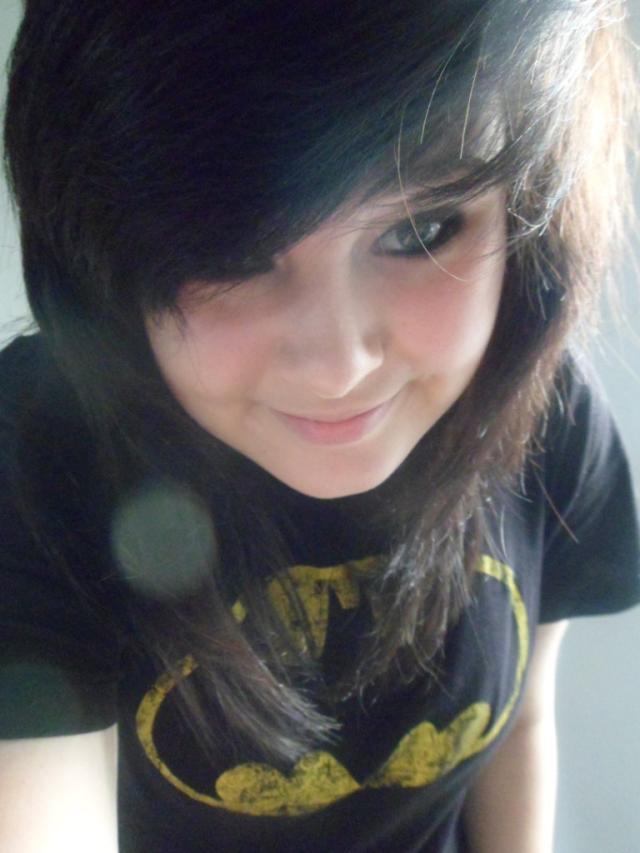 black hair..